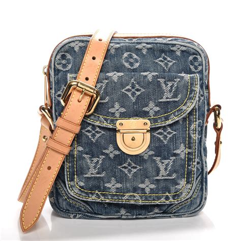 louis vuitton black denim wallet|louis vuitton denim camera bag.